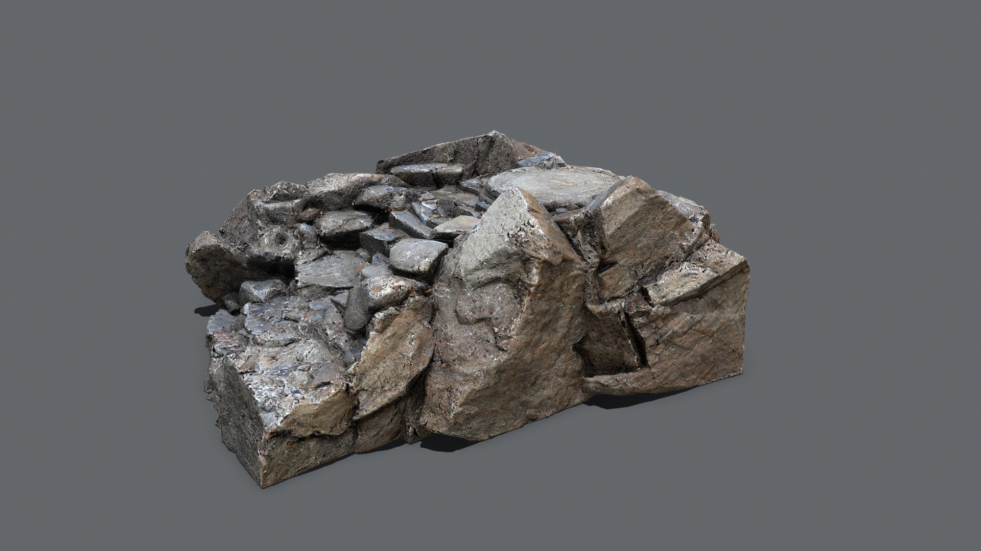 old temple Low-poly 3D model_3