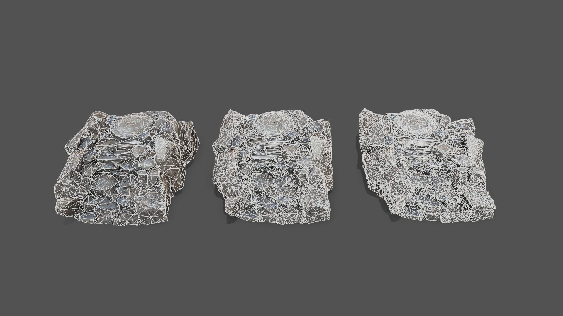 old temple Low-poly 3D model_12