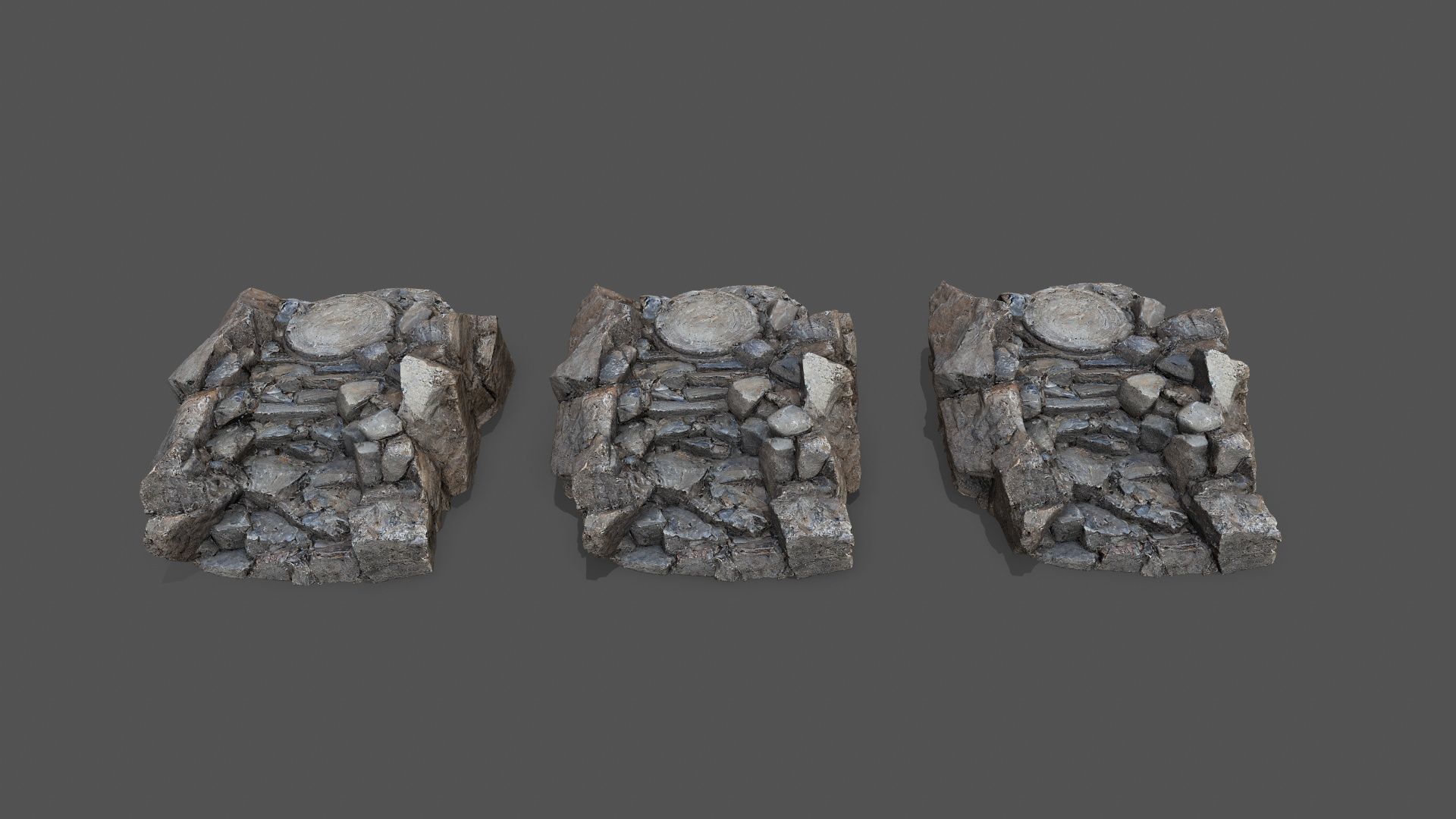 old temple Low-poly 3D model_11