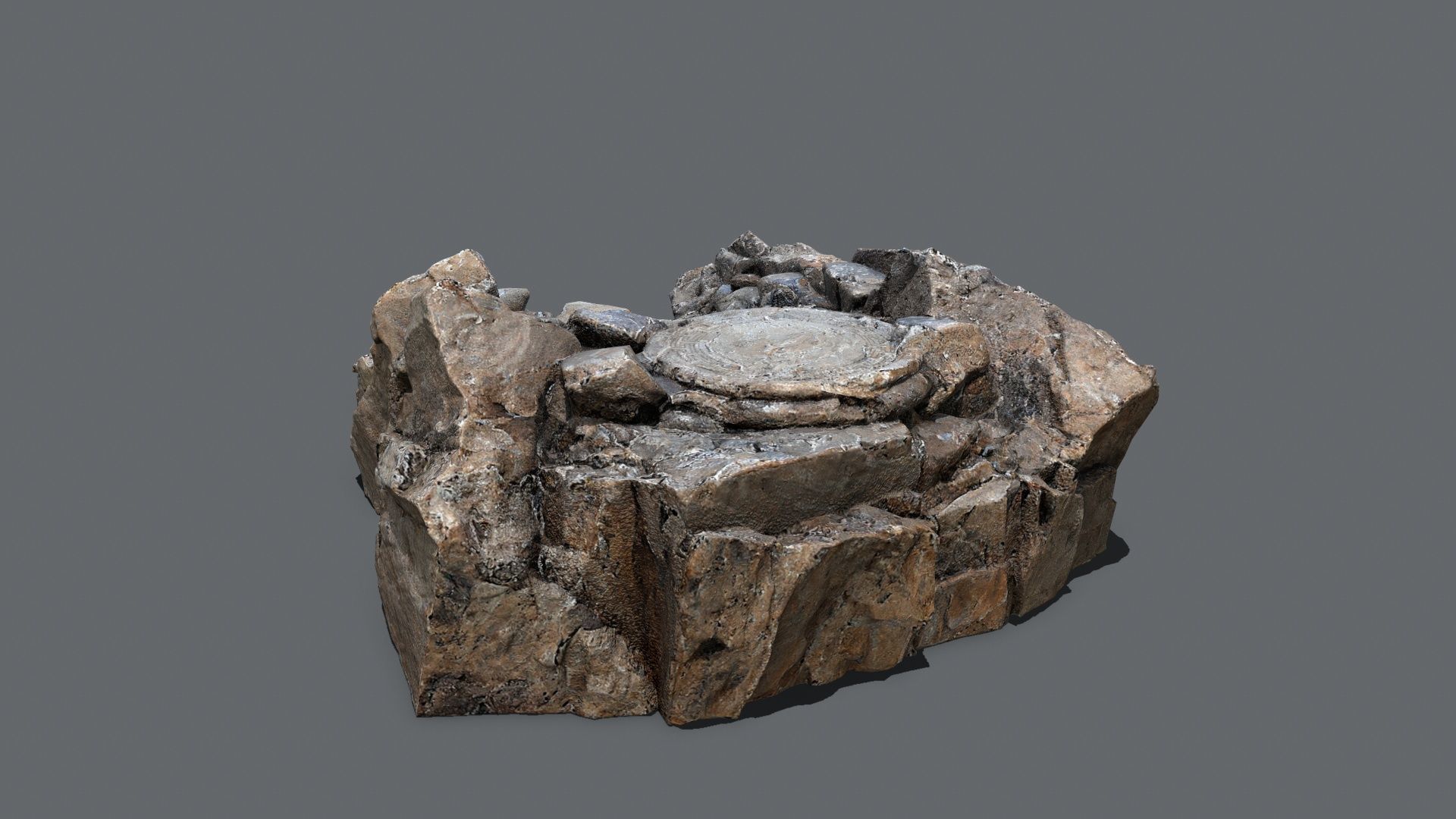 old temple Low-poly 3D model_5