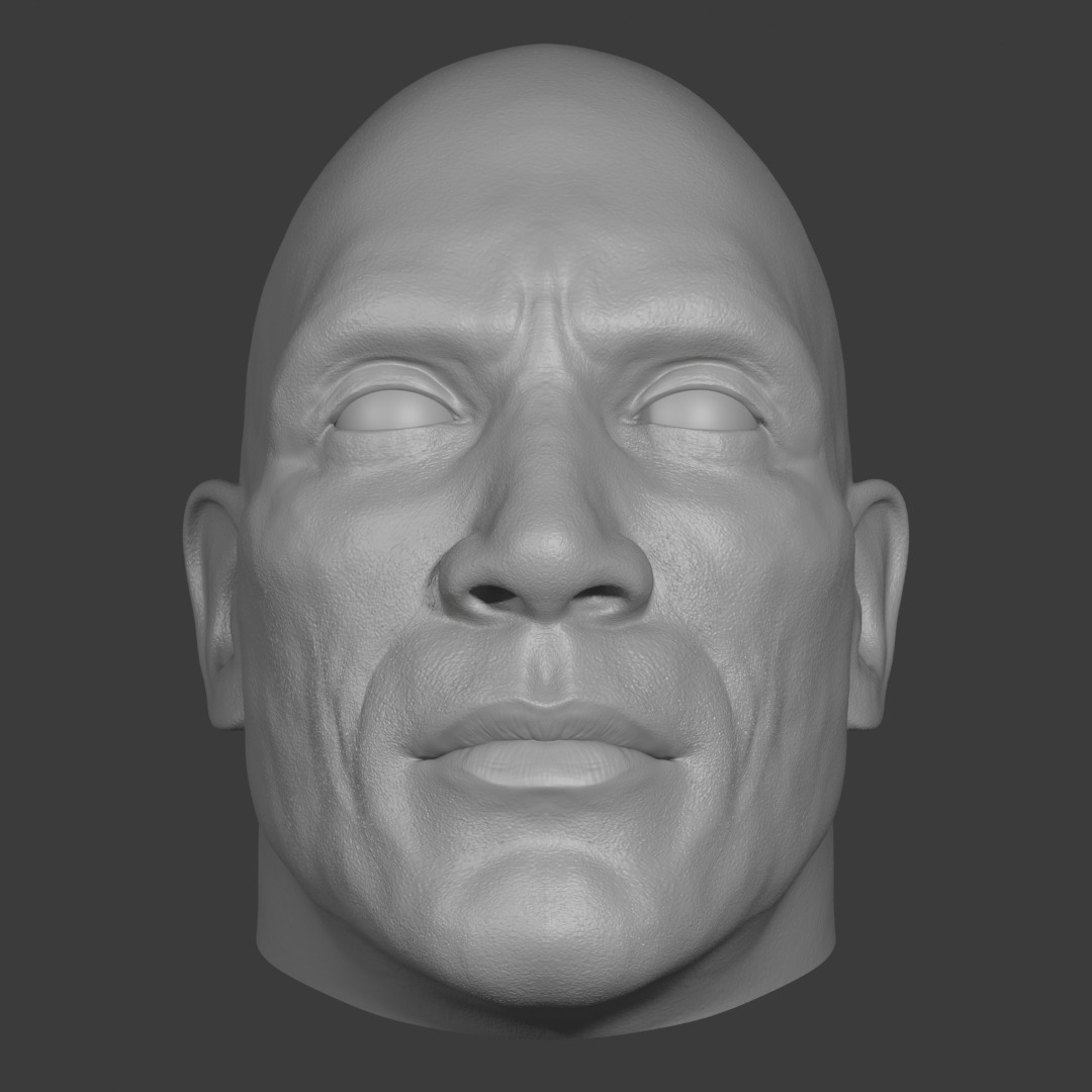 Dwayne Johnson - The Rock  3D print model_3