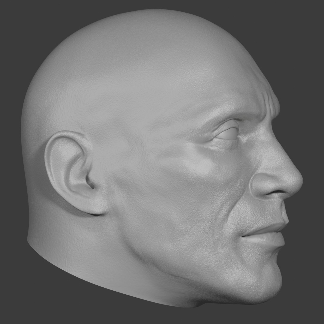 Dwayne Johnson - The Rock  3D print model_2