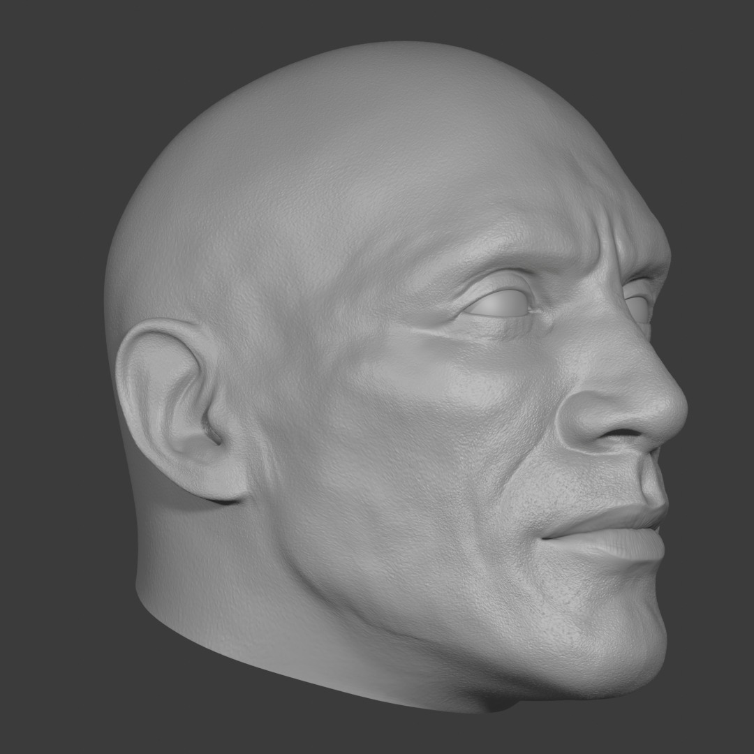 Dwayne Johnson - The Rock  3D print model_4