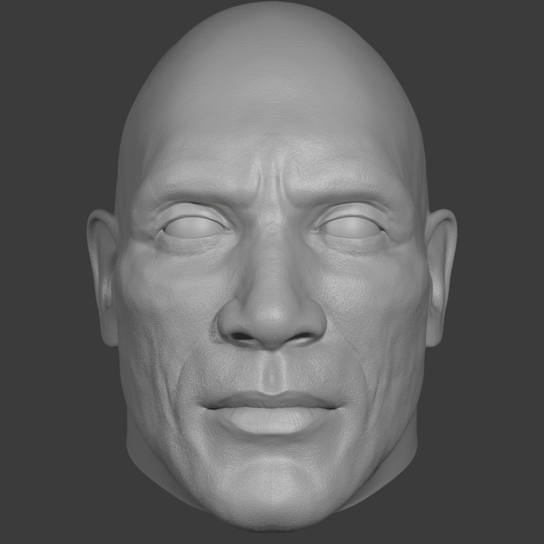 Dwayne Johnson - The Rock  3D print model_1