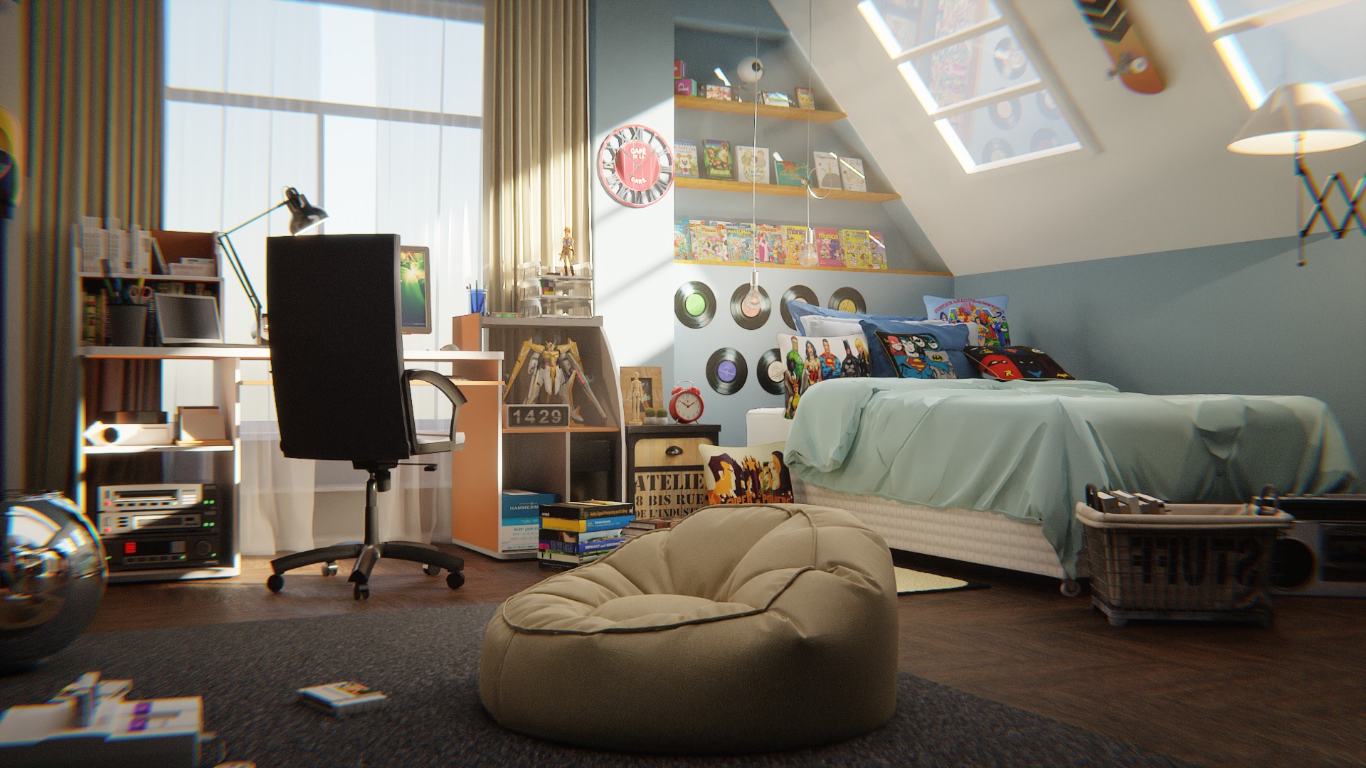 kidsroom 3D model_2