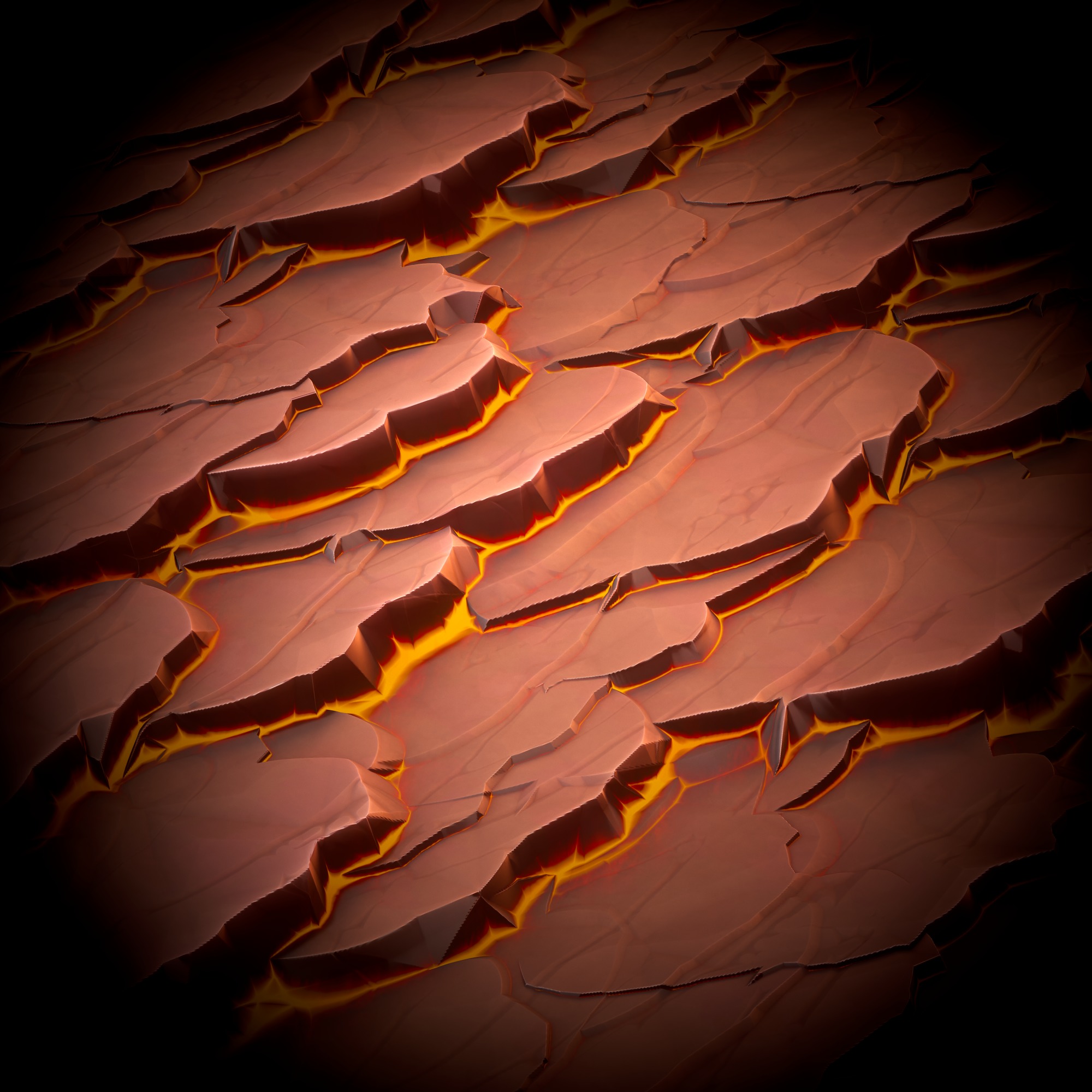 magma rock Stylized - VOL 01 - substance designer Texture_2