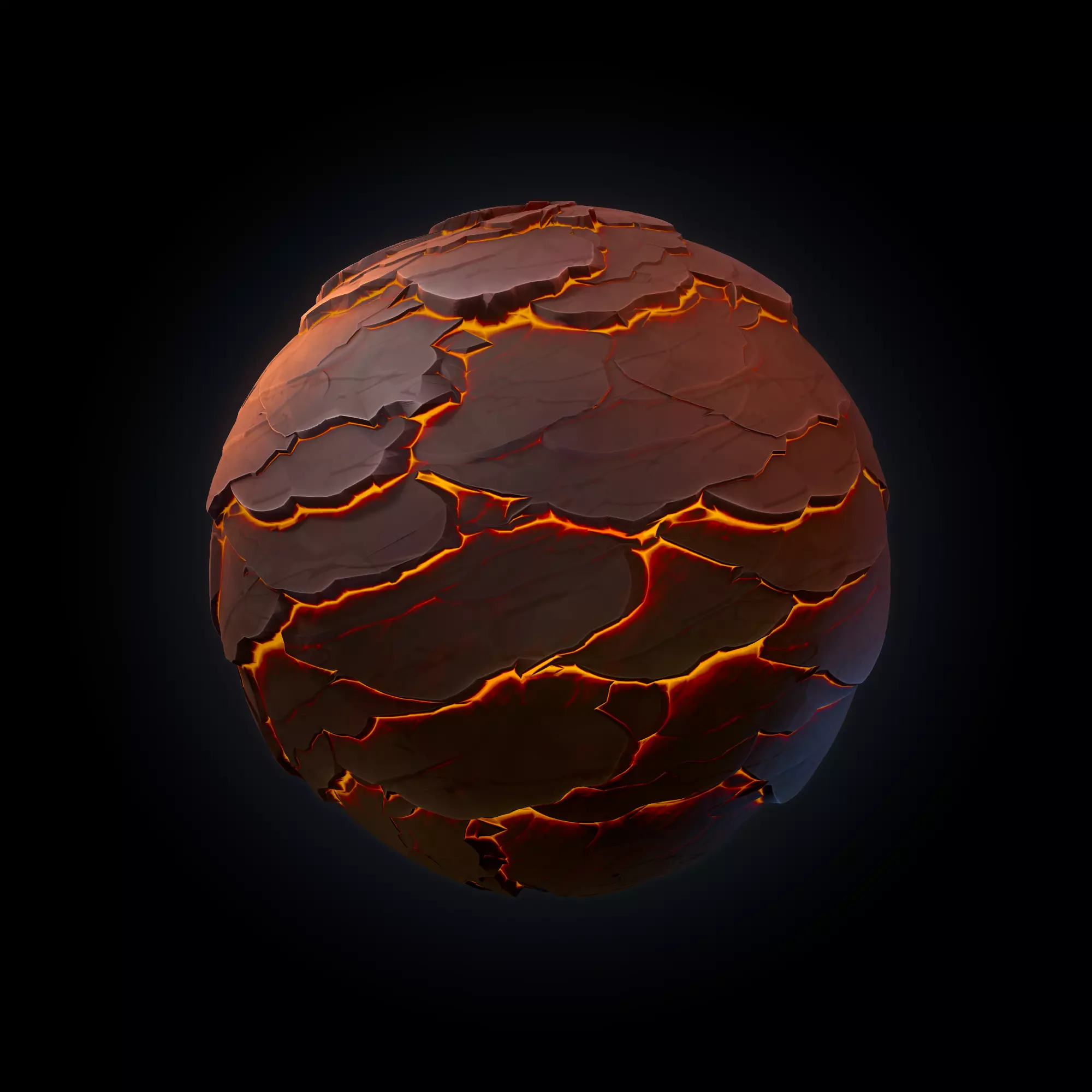 magma rock Stylized - VOL 01 - substance designer Texture_0