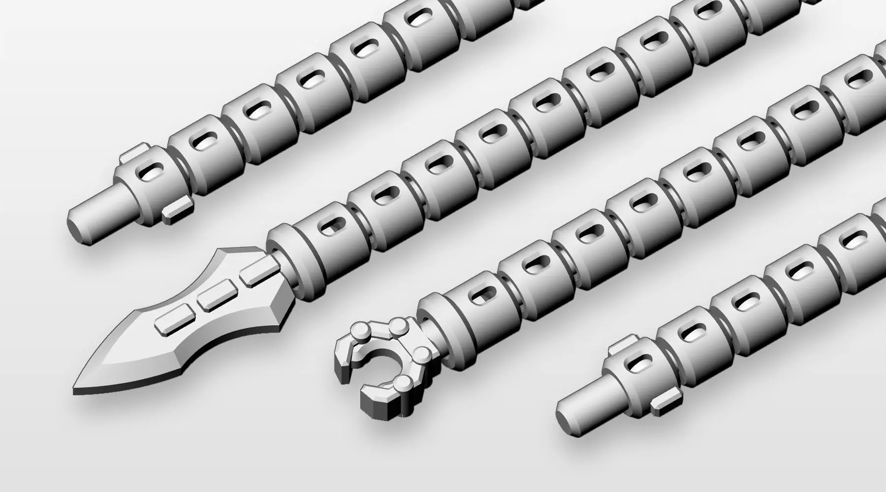 Dreadacle Tentacles for TF Prime DREAD Vehicon 3D print model_0