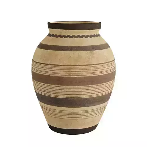 Large Ceramic Vase Lines