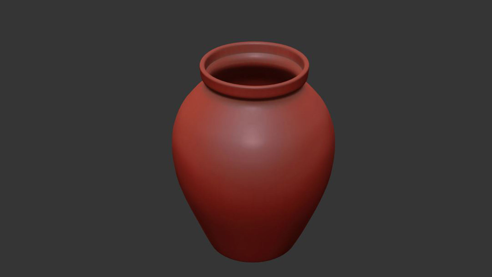 Large Ceramic Vase Lines 3D model_7