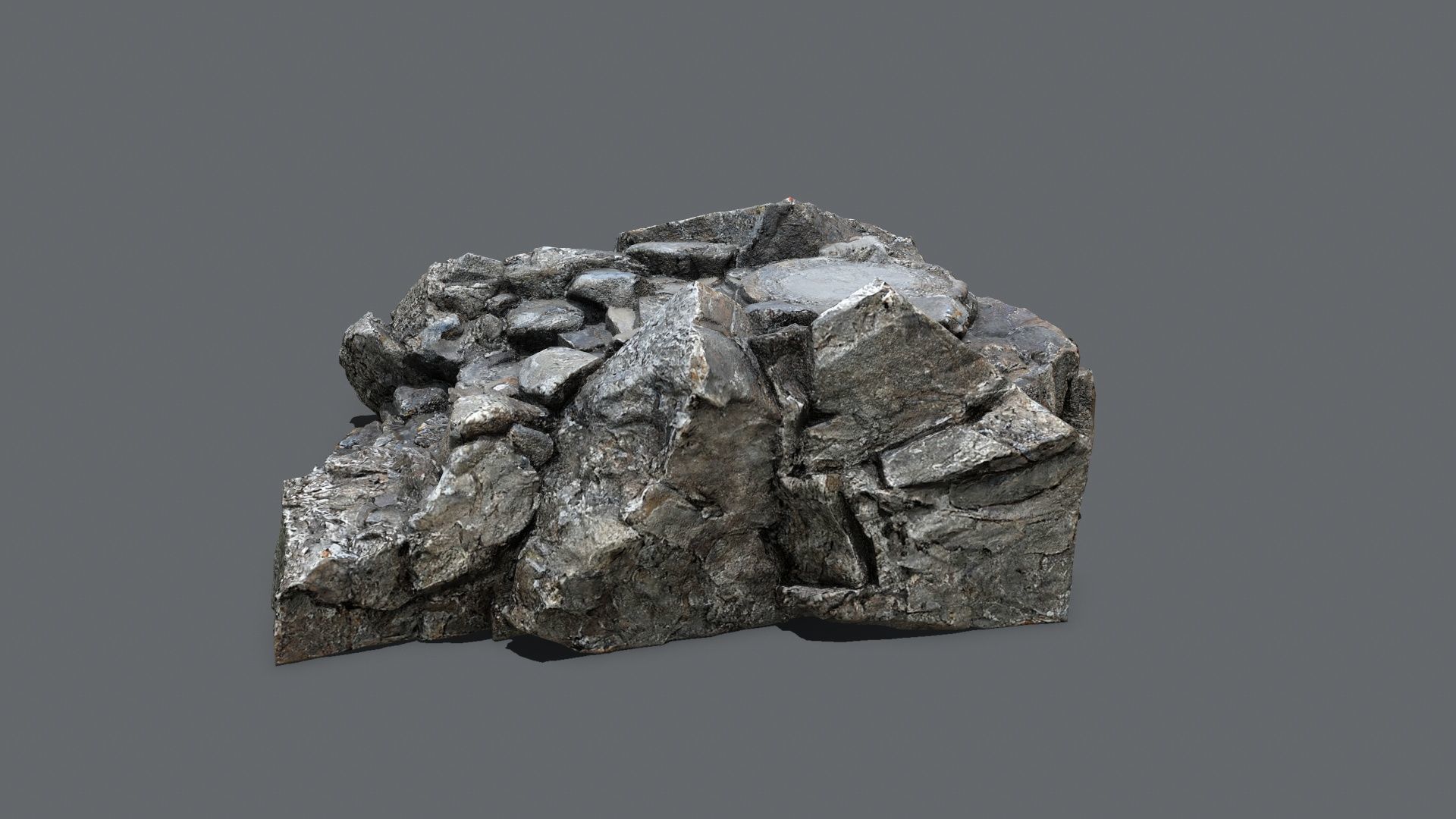 old temple Low-poly 3D model_8