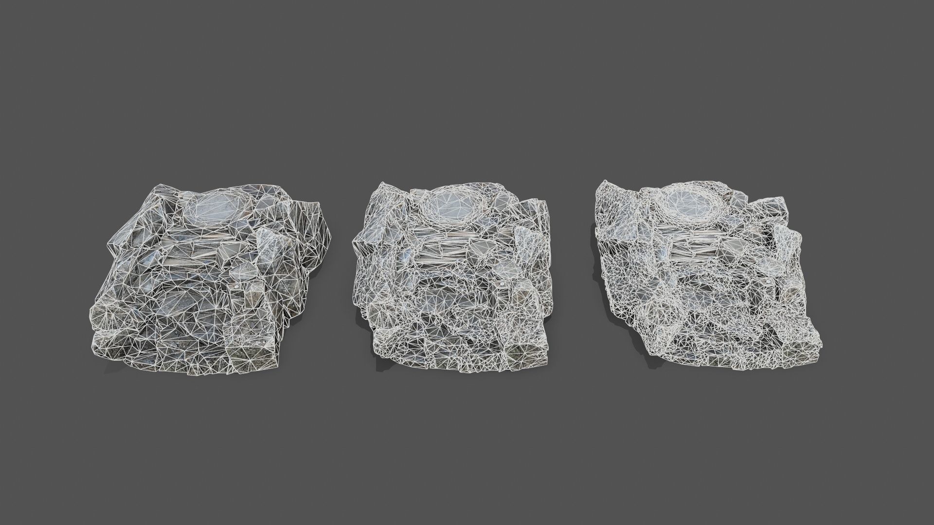 old temple Low-poly 3D model_13