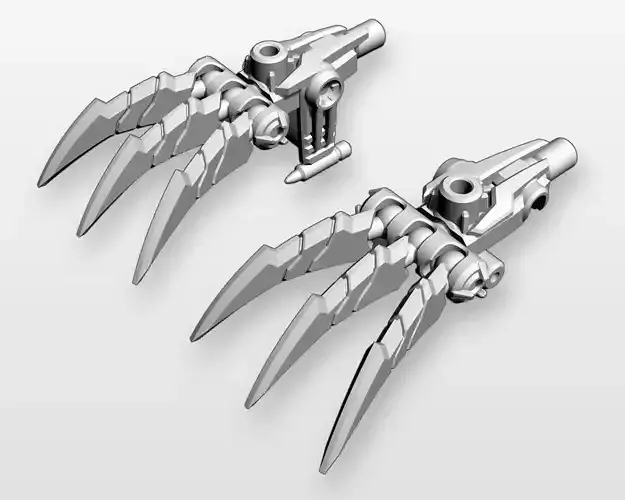 Slicer Claw Accessories for TF Prime DREAD Vehicon 3D print model