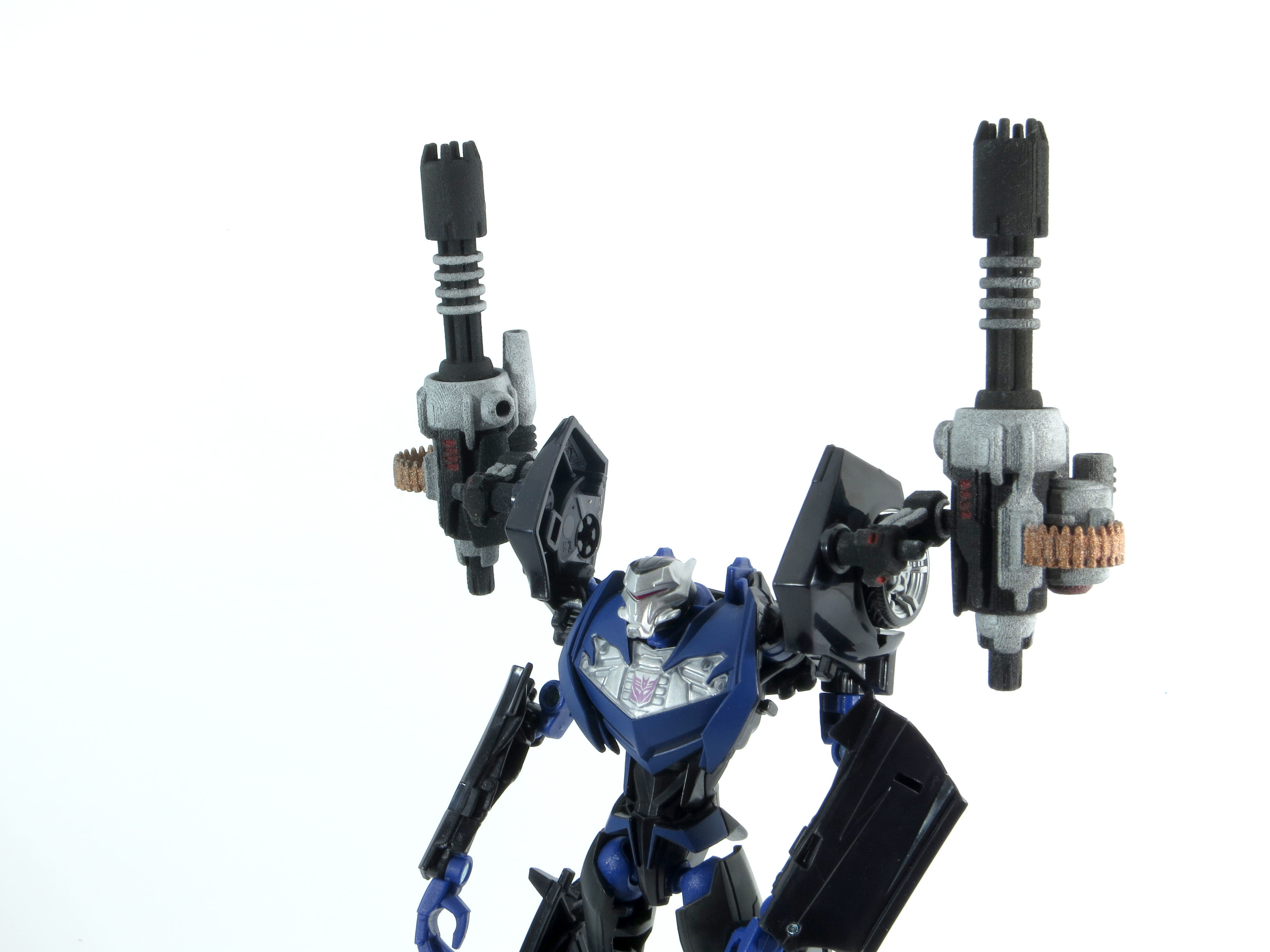 Suppressor Minigun Accessories for TF Prime Vehicon 3D print model_11