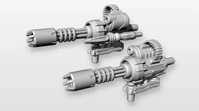 Suppressor Minigun Accessories for TF Prime Vehicon 3D print model