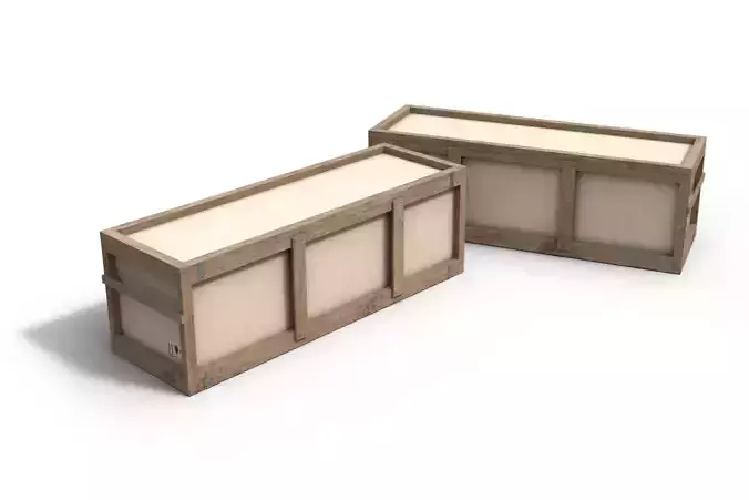 Wooden Crate 3D