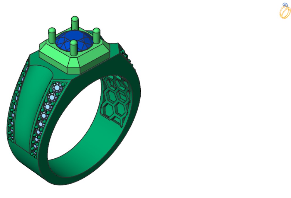 man ring  mr0038 3D print model_8