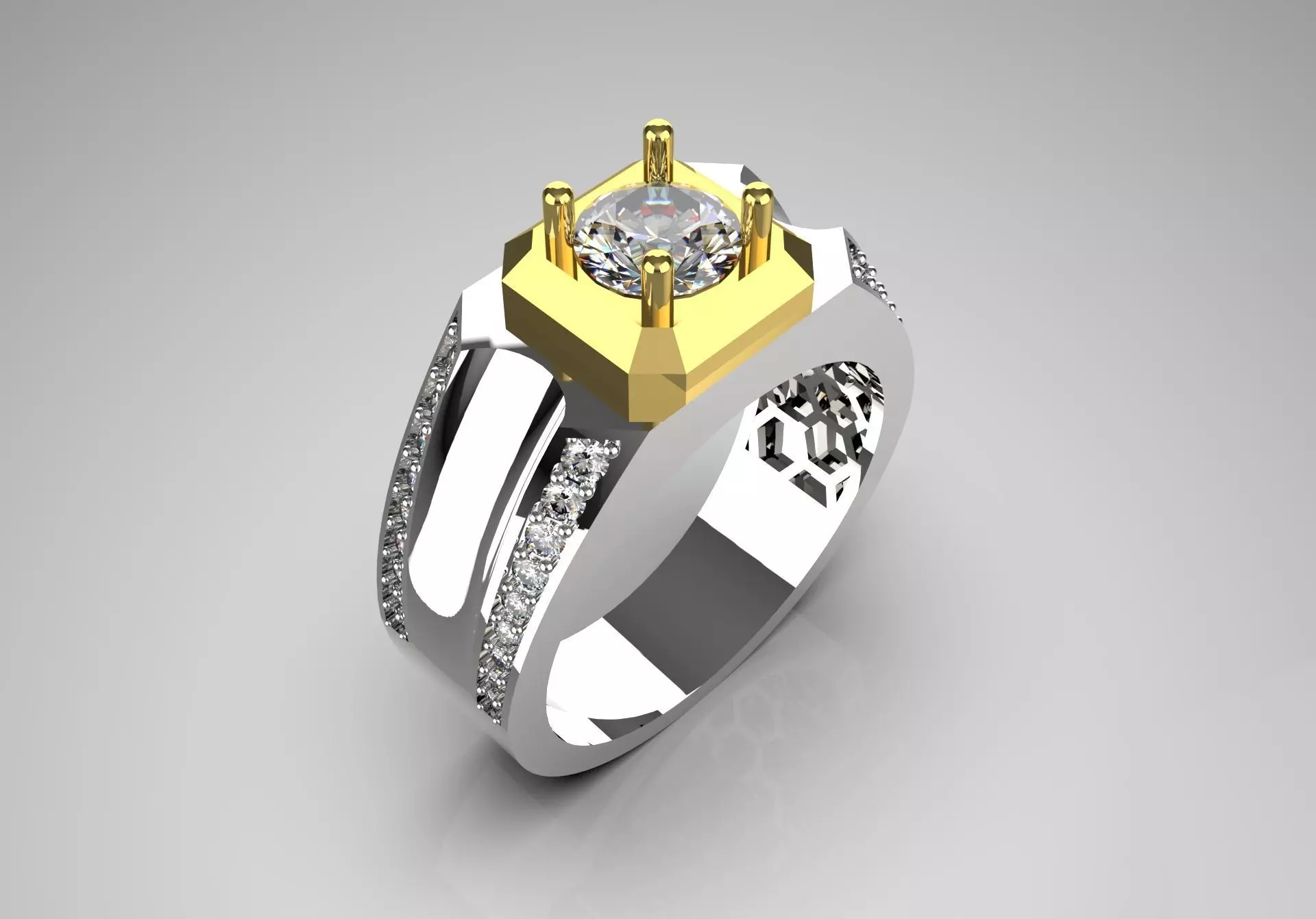 man ring  mr0038 3D print model_0