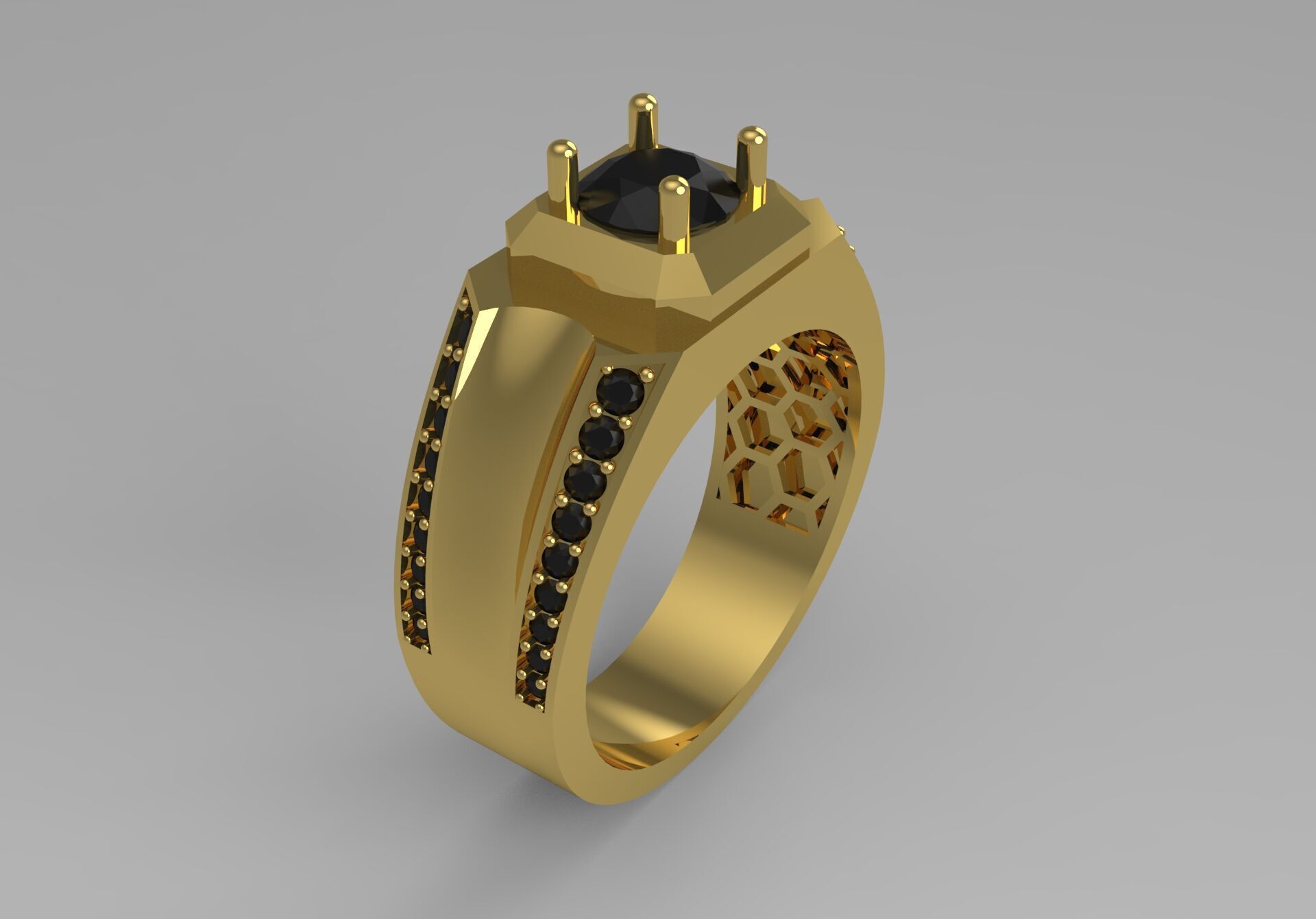 man ring  mr0038 3D print model_24