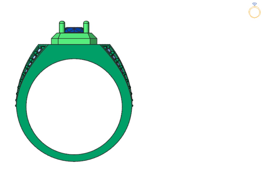 man ring  mr0038 3D print model_9