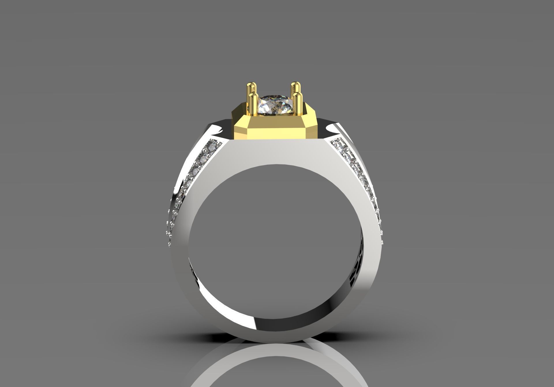man ring  mr0038 3D print model_2