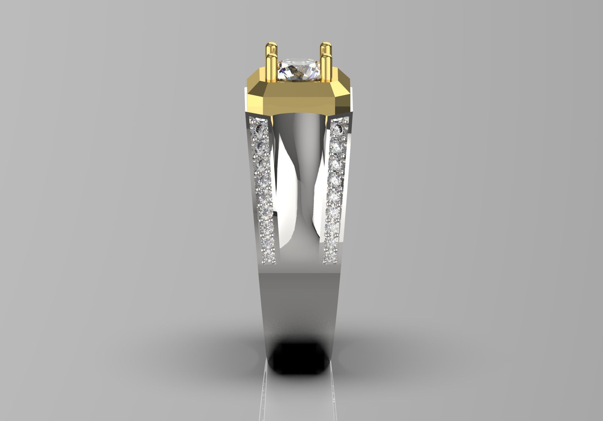 man ring  mr0038 3D print model_1