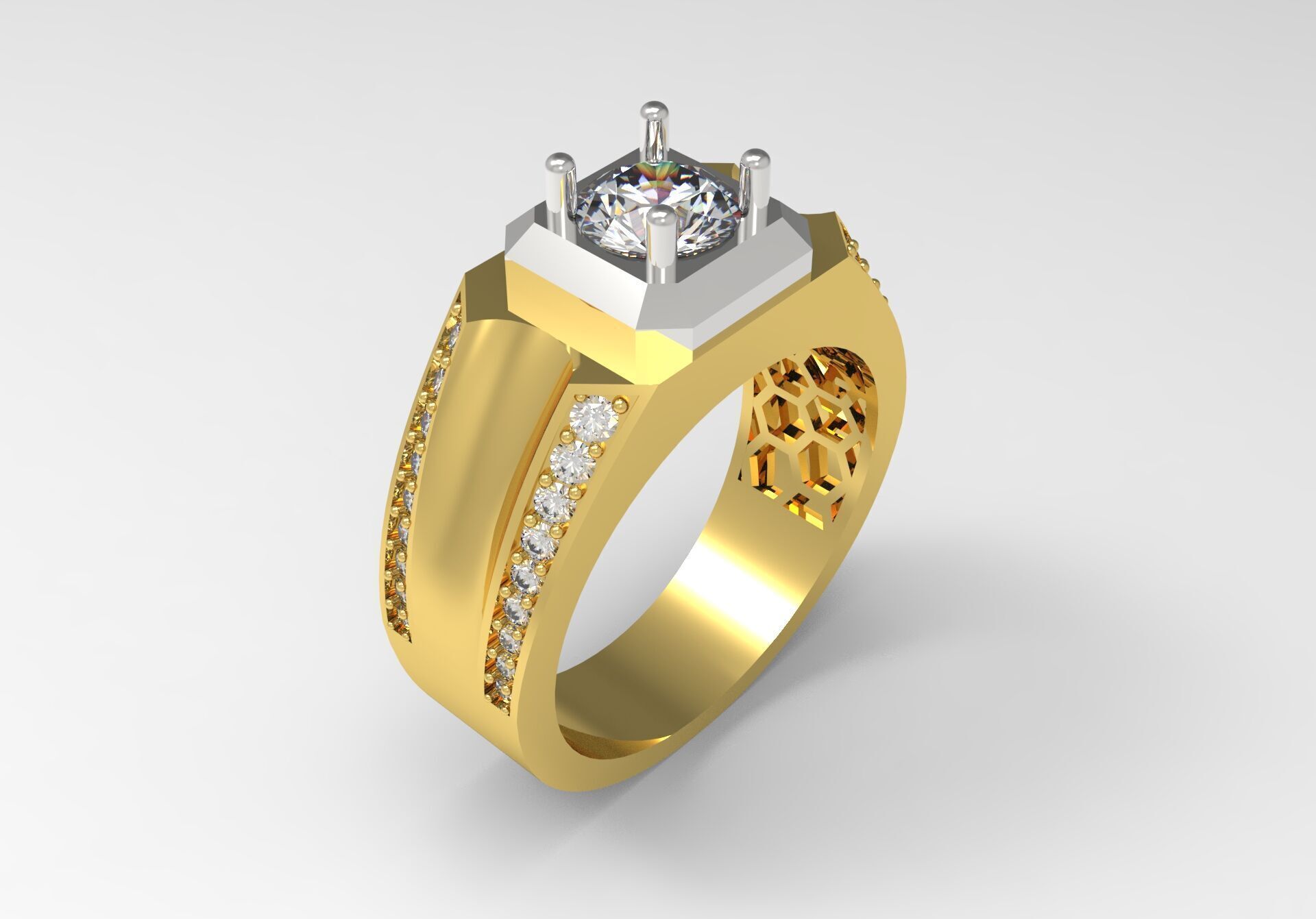 man ring  mr0038 3D print model_19