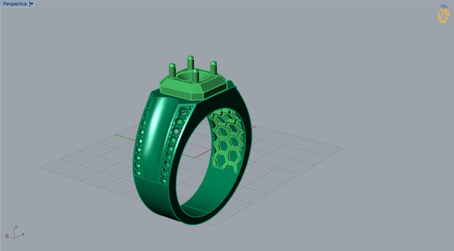 man ring  mr0038 3D print model_14
