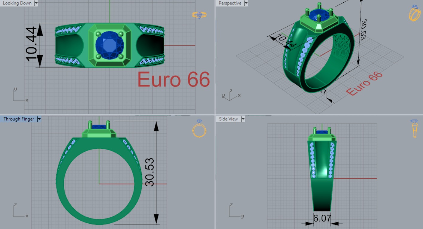 man ring  mr0038 3D print model_6