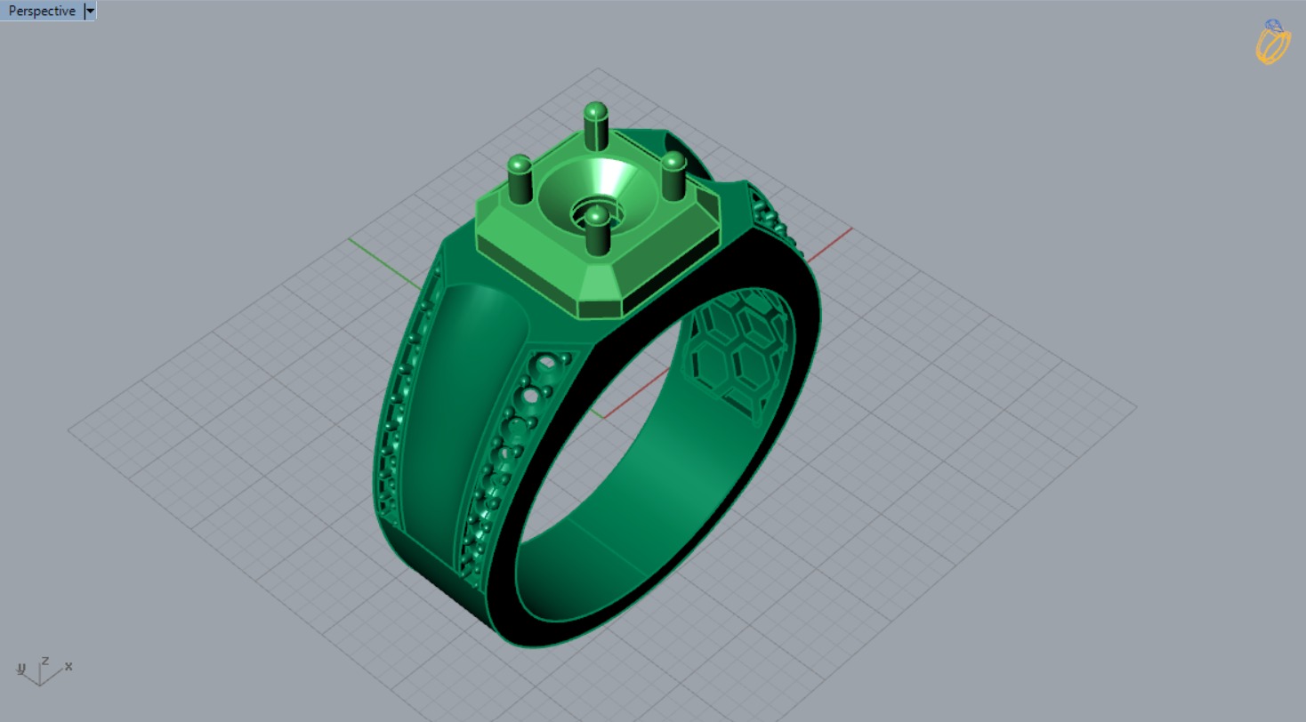 man ring  mr0038 3D print model_12