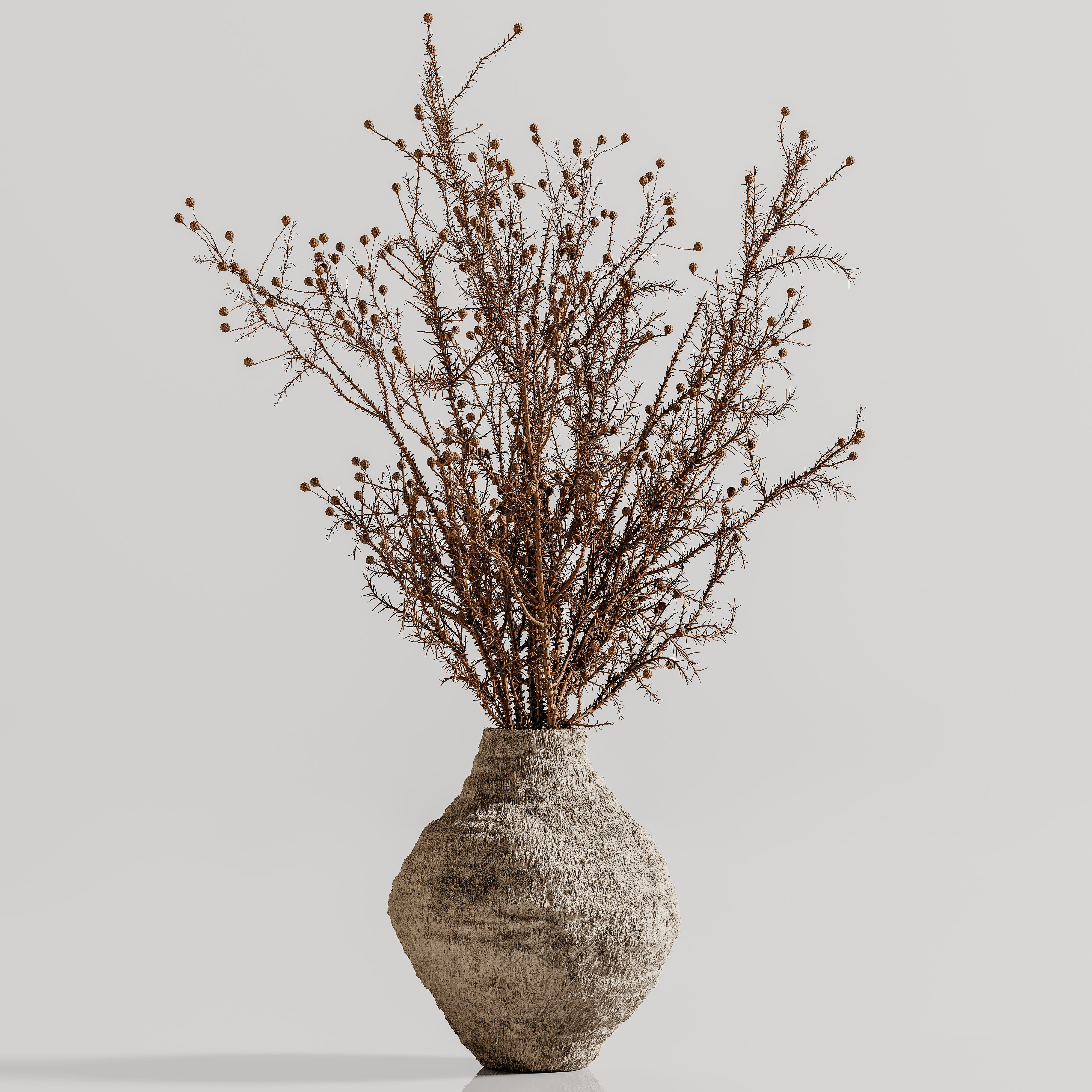 plants bouquet vase 42 3D model_1