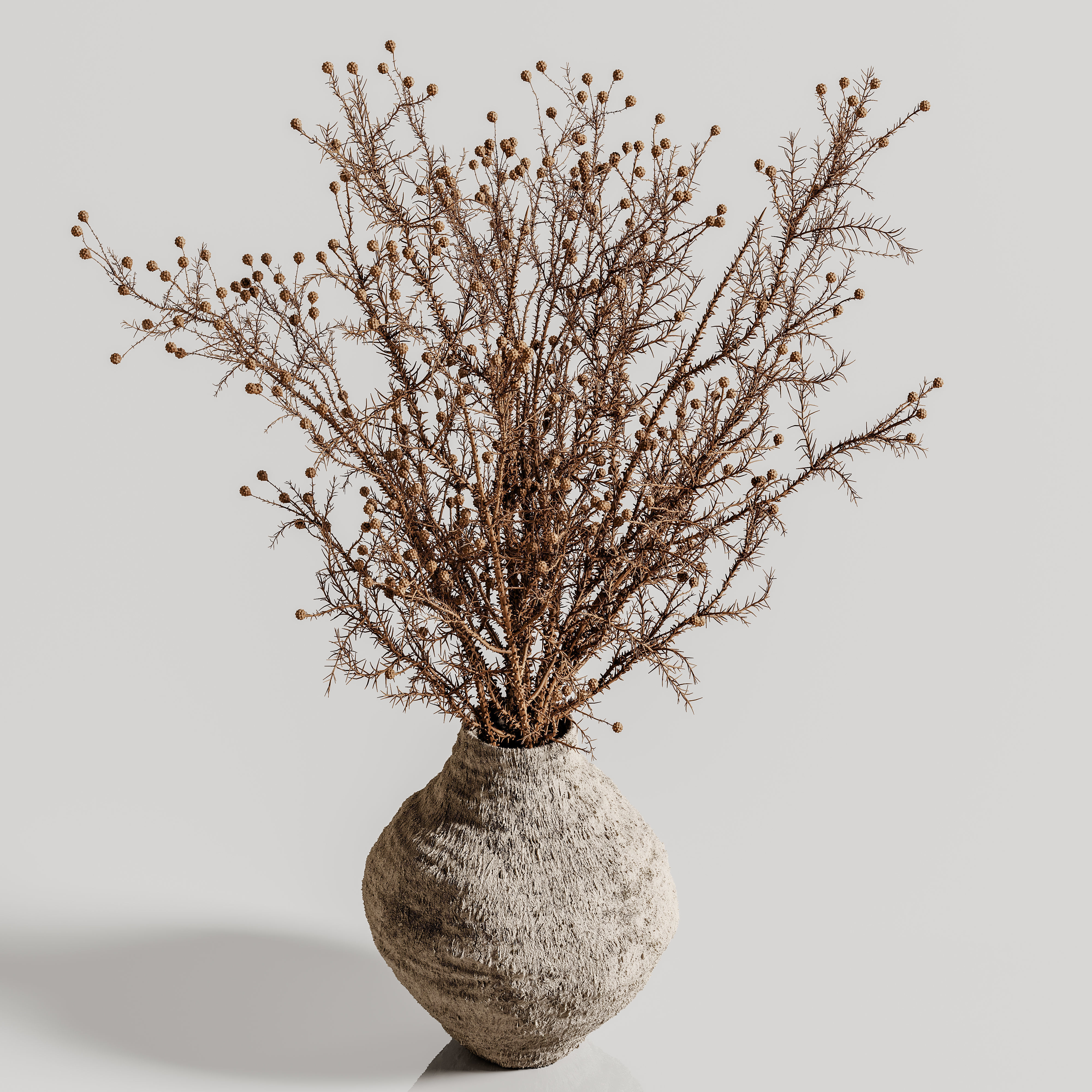 plants bouquet vase 42 3D model_2