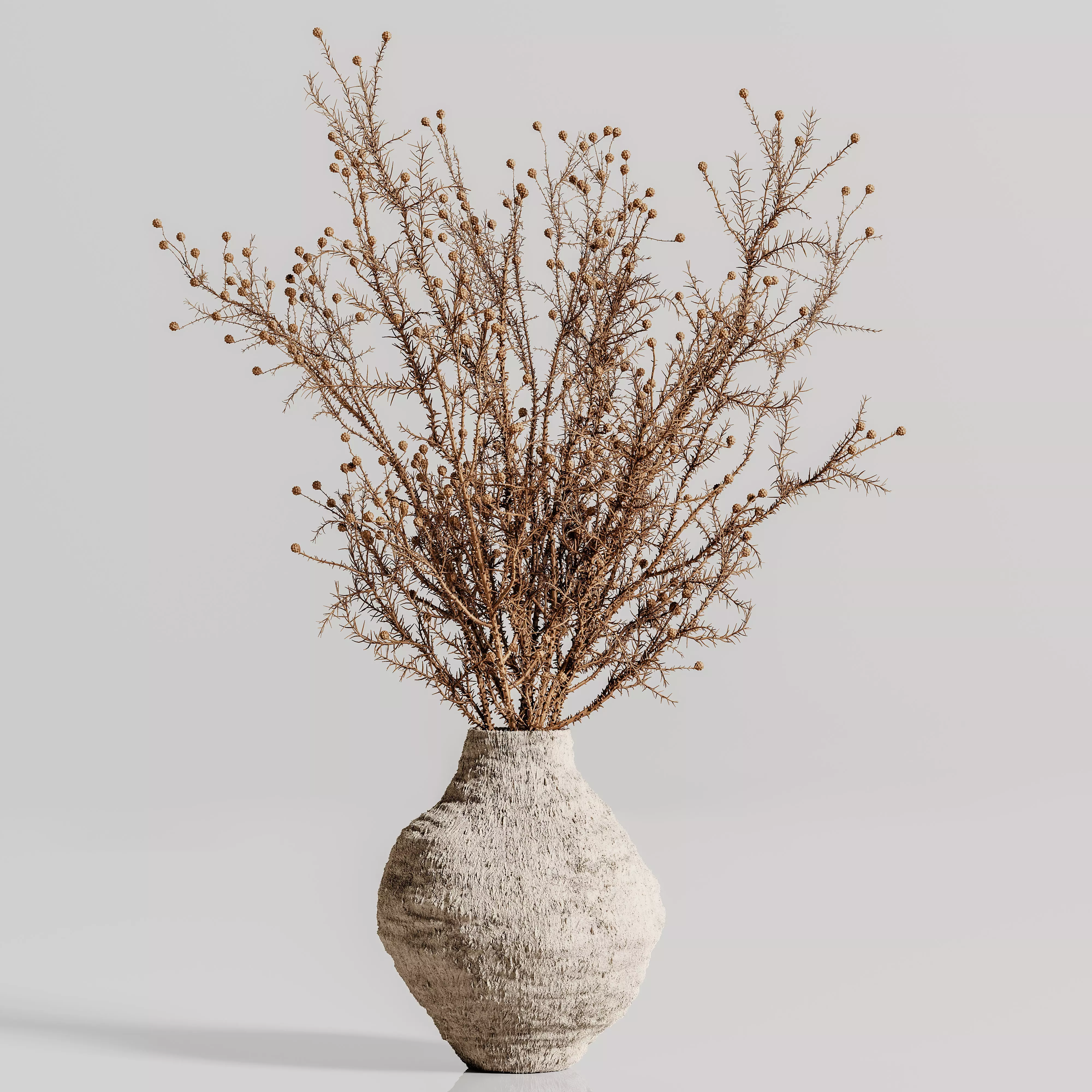 plants bouquet vase 42 3D model_0