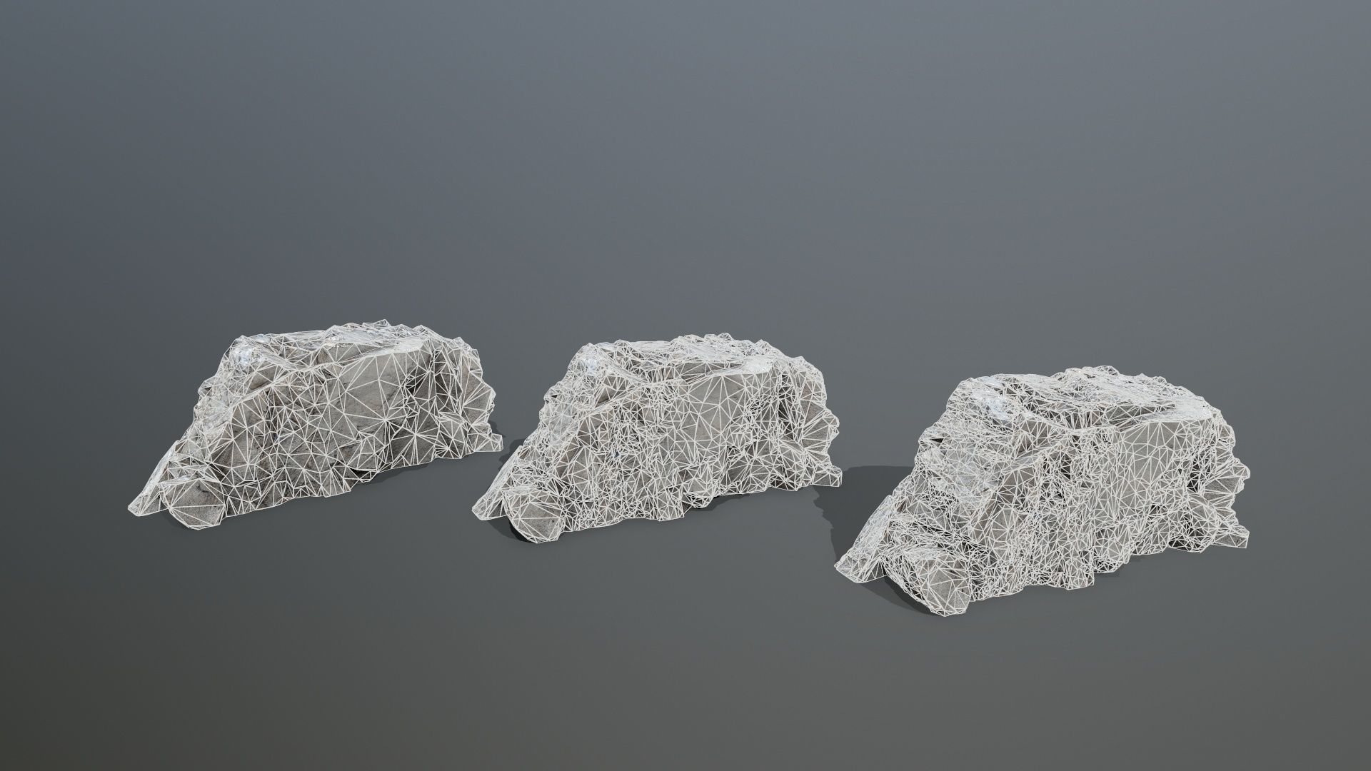 Mountain Low-poly 3D model_16