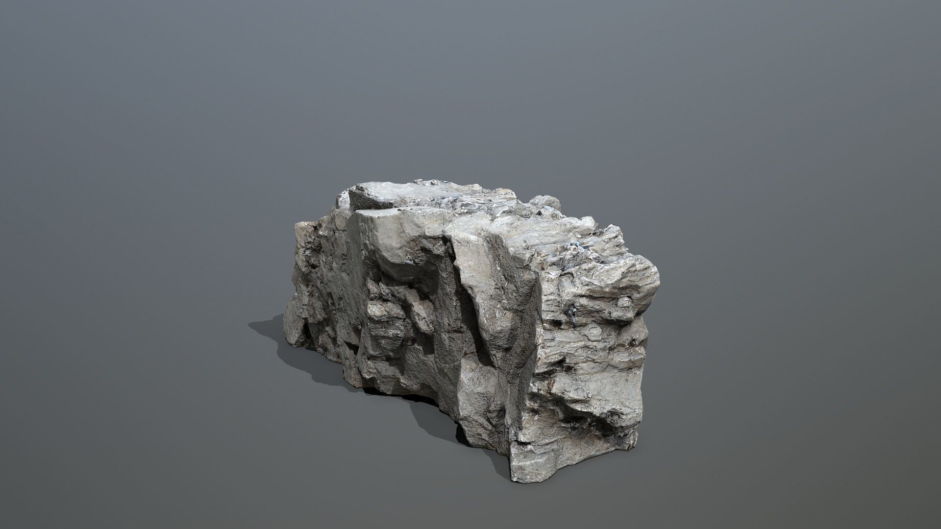 Mountain Low-poly 3D model_6