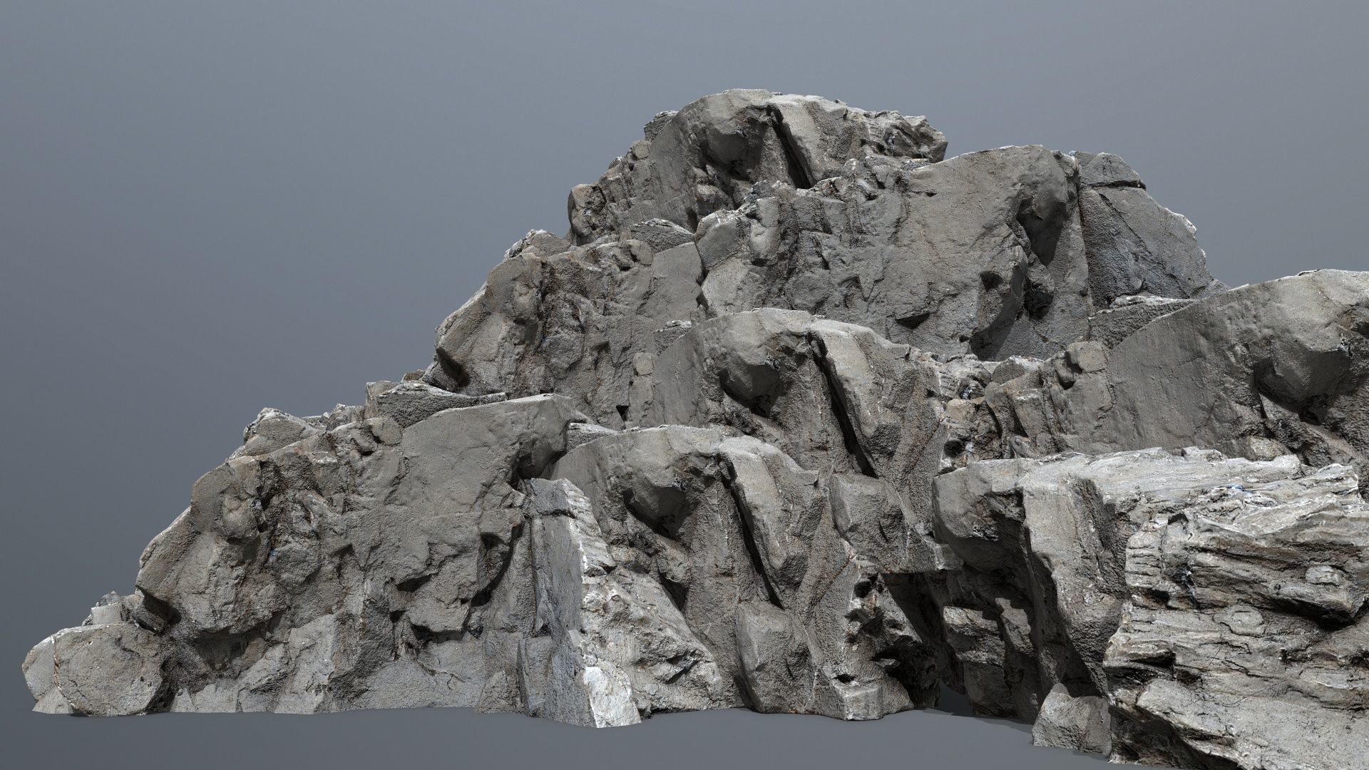Mountain Low-poly 3D model_2