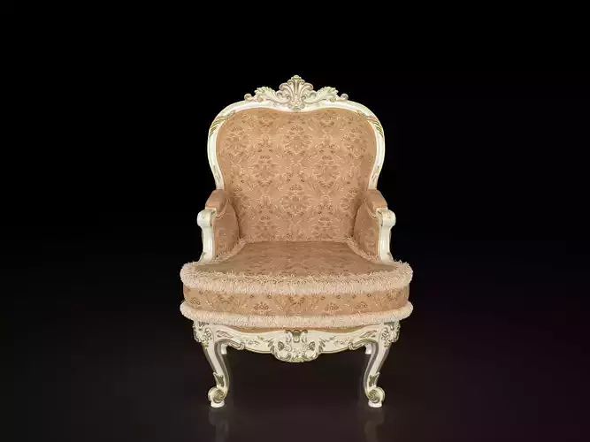 Rococo upholstered armchair by Modenese