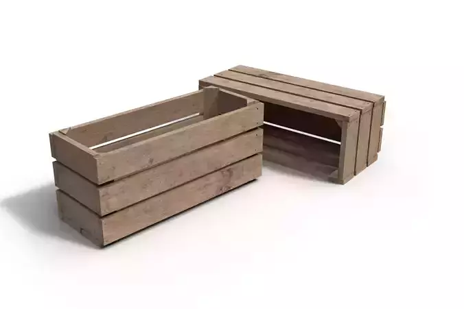 Wooden Crate 3D