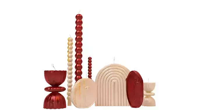 Candles decoration set 02