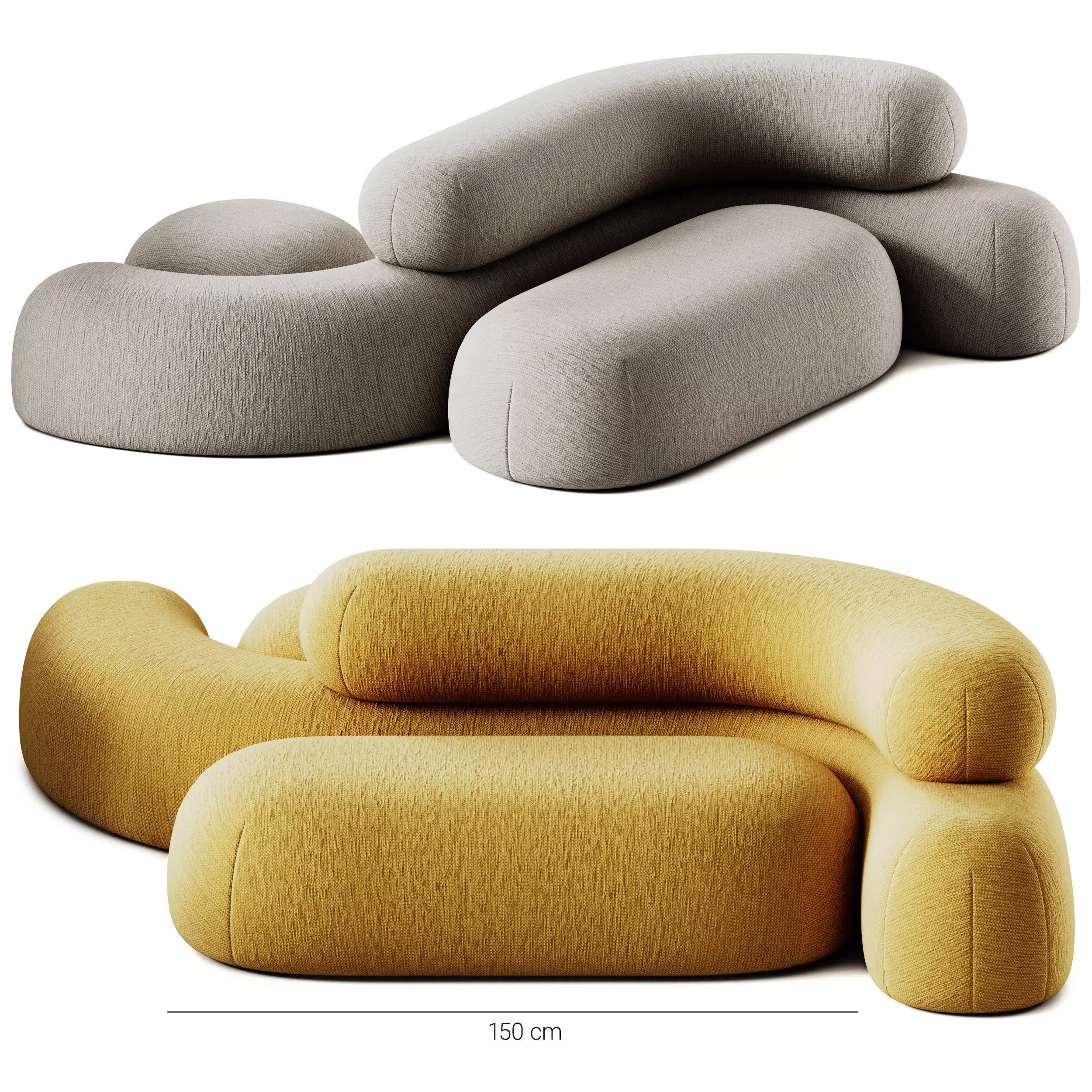 Adrenalina Nefelibata 1 Modular Sofa 3D model