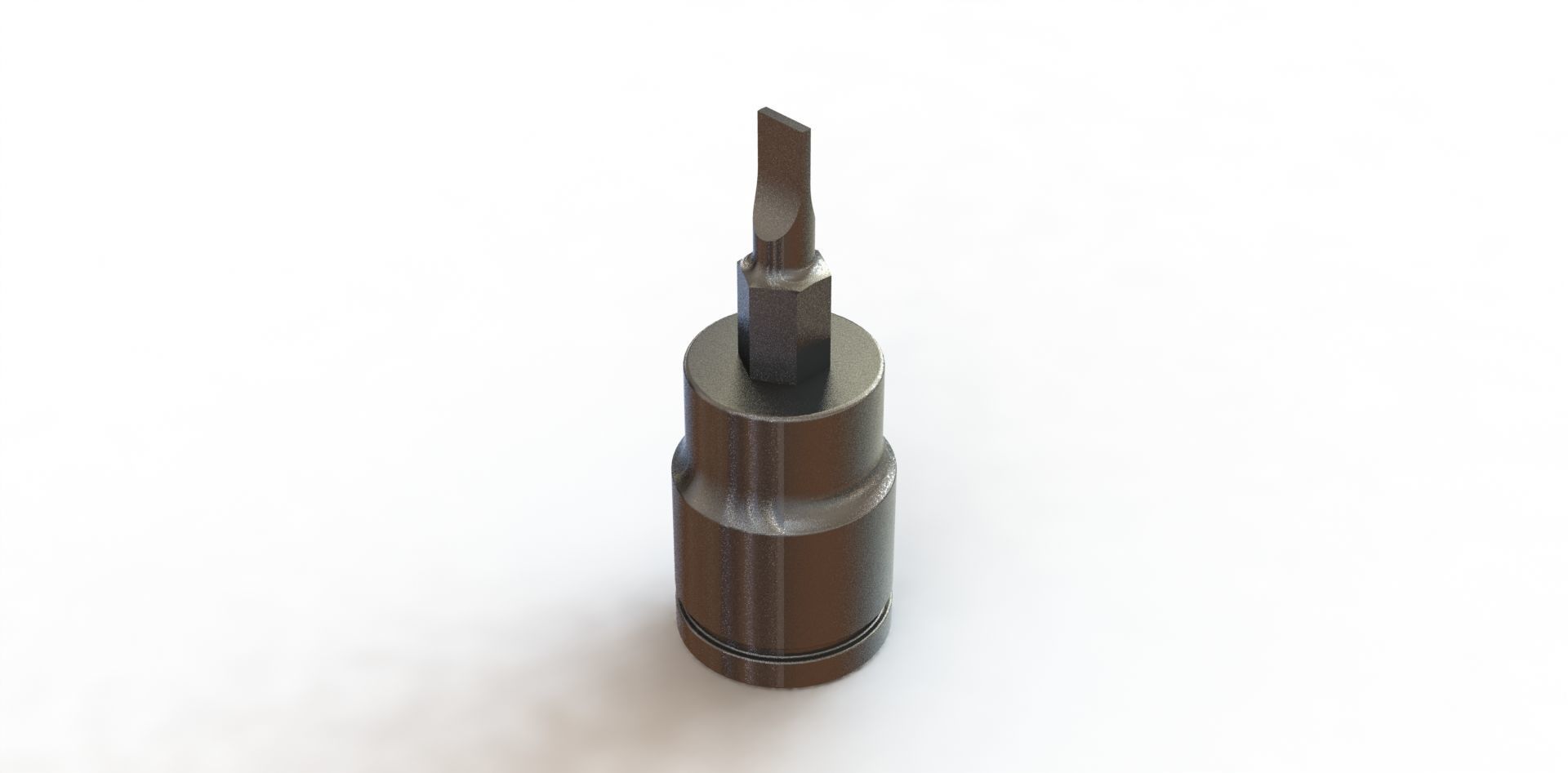Short Socket Screwdriver Soquete Curto de Fenda 3D model_15