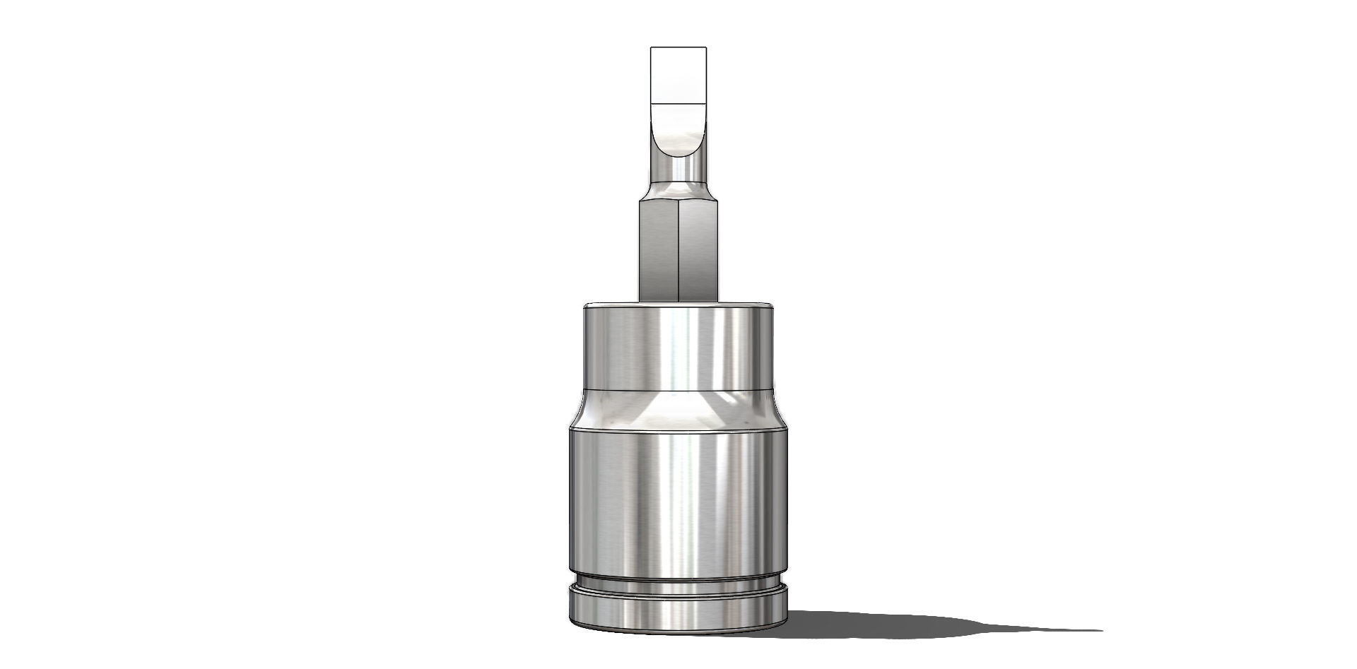 Short Socket Screwdriver Soquete Curto de Fenda 3D model_26