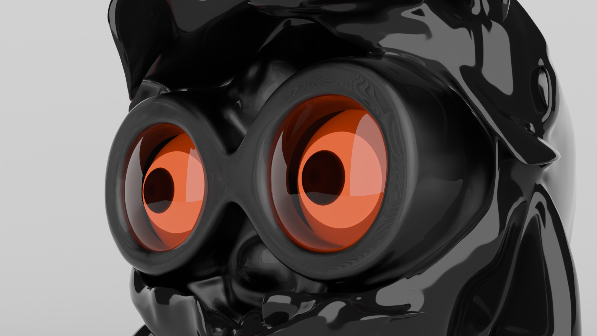 Sci-Fi Robot Head 3D model_26