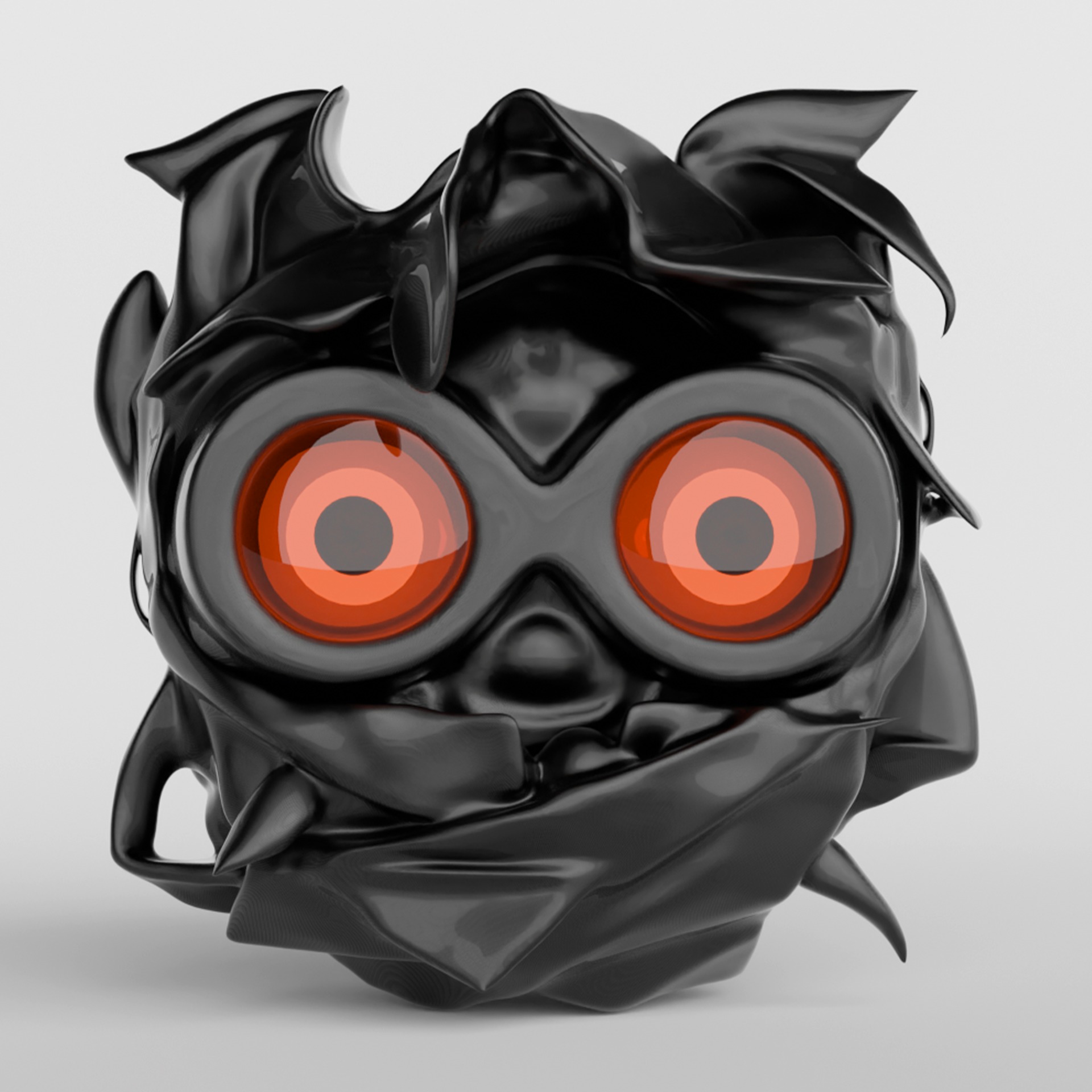 Sci-Fi Robot Head 3D model_7