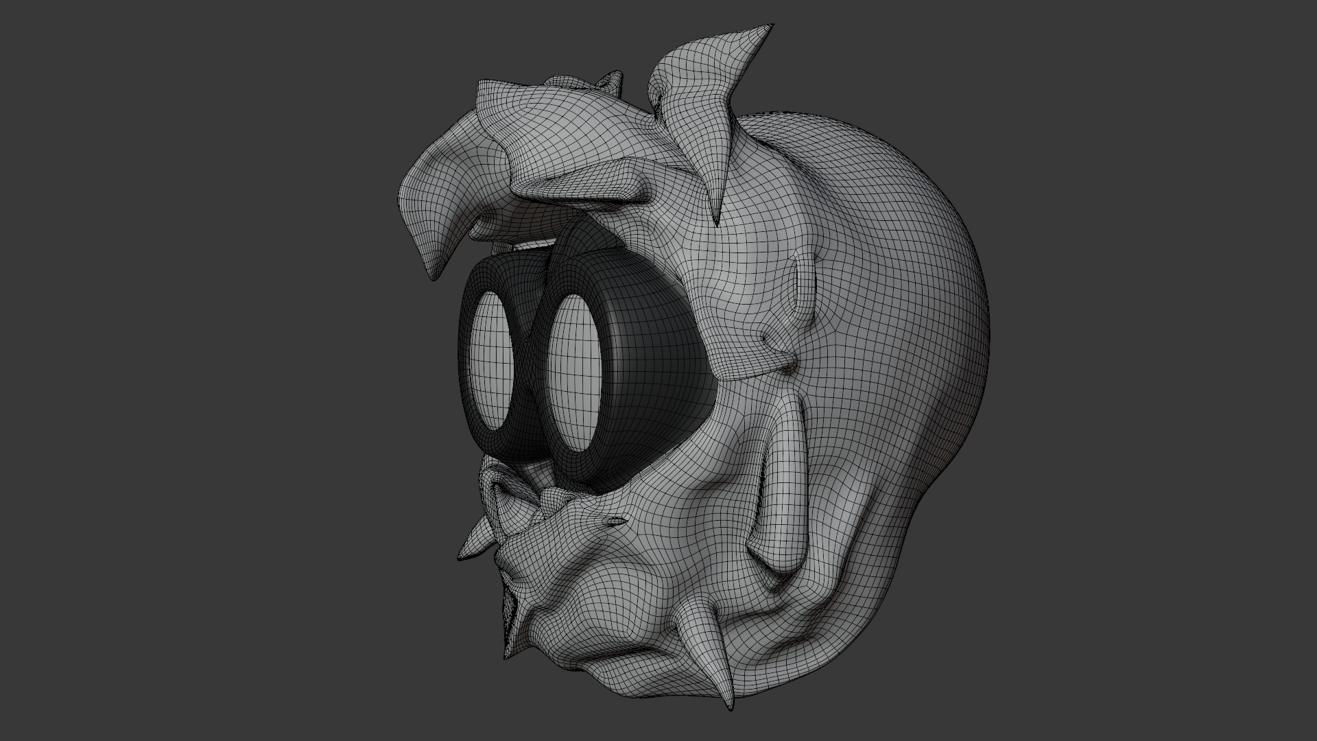 Sci-Fi Robot Head 3D model_32