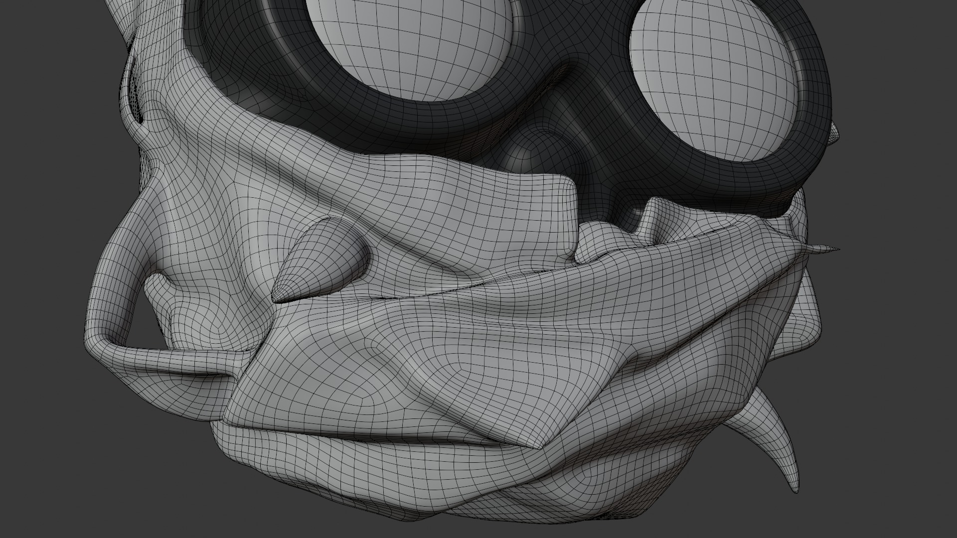 Sci-Fi Robot Head 3D model_35