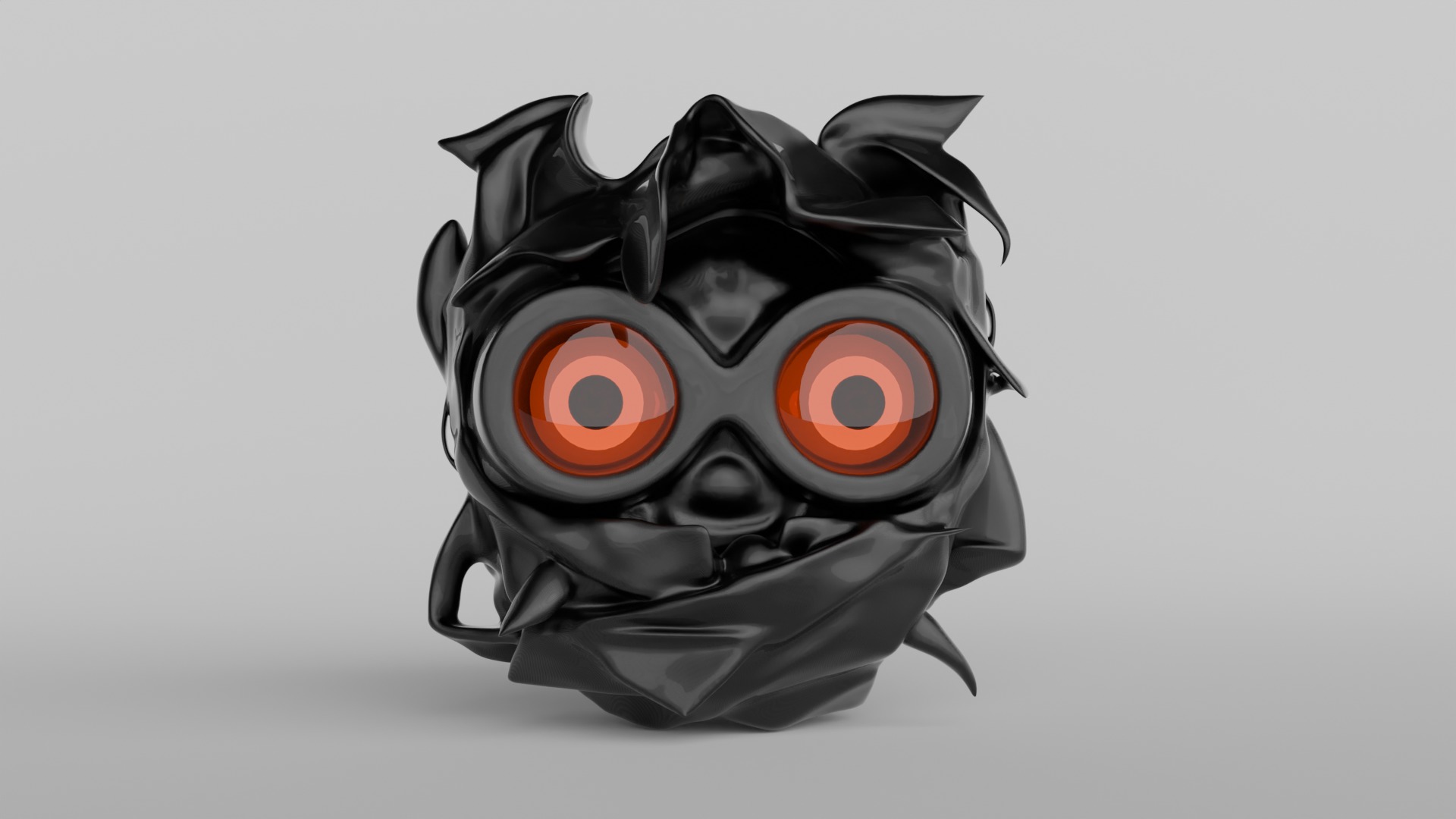 Sci-Fi Robot Head 3D model_13