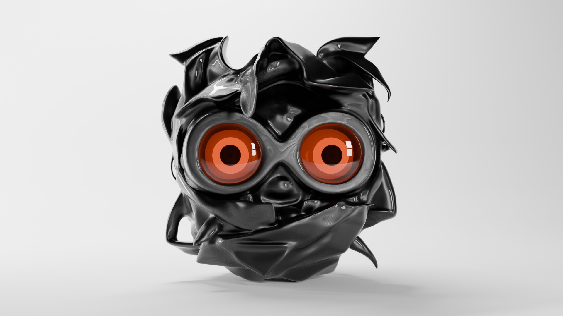 Sci-Fi Robot Head 3D model_9