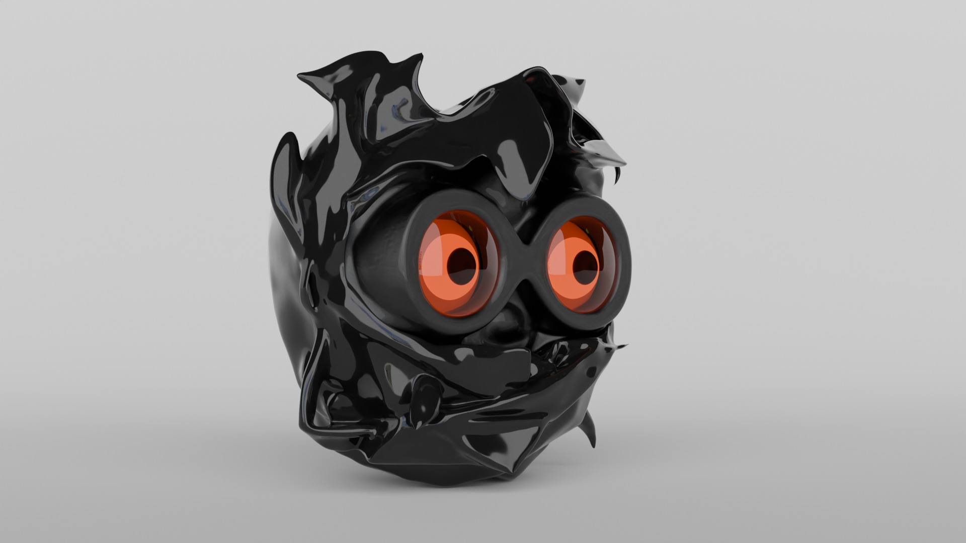 Sci-Fi Robot Head 3D model_21