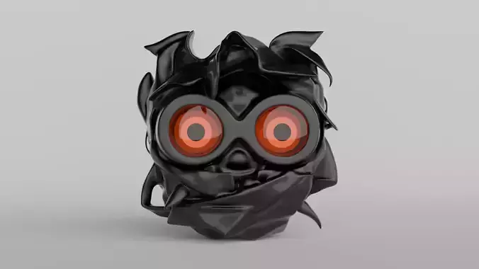 Sci-Fi Robot Head 3D model